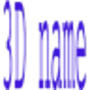 3D Name логотип