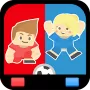 Спорт игра для двоих человек - сумо теннис футбол логотип