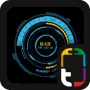 MYCOLORSCREEN Blue Neon Theme логотип